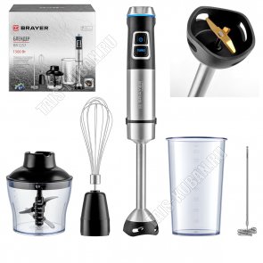 Блендерный н-р 1500Вт 1ск,измельчитель 0,6л,стакан 0,8л,черный 