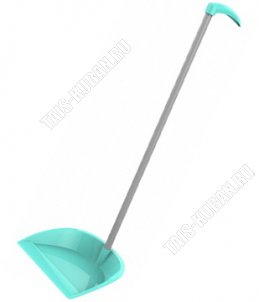 Совок .25х18см,вертикальн.ручка L71см , мята (40) 