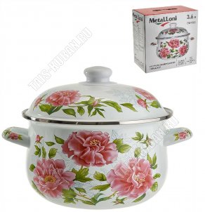 Пионы Кастрюля 3,6л d22см (6) 