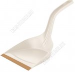 Совок мягк.кромка .24х18см,вертикал.руч L21см ,сливочн.бук, Платик Репабл (8)