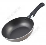 Sandy Сковорода d16 h4,5см ,золотисто-бежевый/черный,овальный борт,бакелитовая ручка,толщина стенки и дна 1,8мм (12)