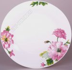 Клематис розовый Тарелка плоская d23см (12)