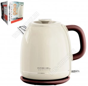 Чайник пластик+нержавеющая сталь 2,0л 1800Вт, кремовый (6) 