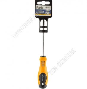 Отвертка Standart крестообр. PZ1х100мм, магн.наконеч.,сталь CrV