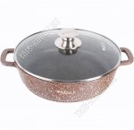 Brown Granite Сотейник 3,0л d24 h6см с крышкой,коричневый (6)