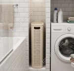 Корзина д/белья, узкая 60л 