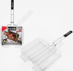 Решетка глубок 35х25х6см, дерев.ручк, хромир.сталь (12)