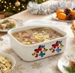 Лоток 1л квадратный с пластиковой крышкой 