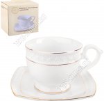 Чай- 2пр 280мл (чашка-бутон,блюдце квадр) п/у (4)
