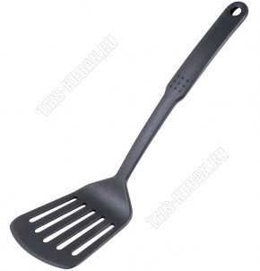 Cuoco Лопатка с прорез (пластик) L31х9см,черный 