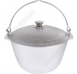 Казан походный 6,0л конический,металл крышка (5)