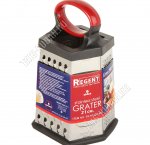 Терка 6-ти гран, h21см,нерж.сталь,пласт.ручк-кольцо,прорезин.дно,красн-черн (12)