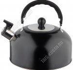 Чайник нерж ПРОМО 2,7л черный матовый (12)