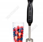 Блендер погружной 1200Вт 2 скорости, мерный  стакан 0,7л, погружная часть из нержавеющей стали, пластиковый корпус, цвет черный (6)