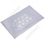 Ажурная салфетка, серебро, прям (60х100см) 