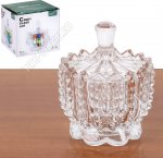 Вазочка д/сладостей с крышкой 0,13л d8,5см h11,5см 