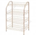 Полка д/обуви 4-х ярус (46х30 h70см) полки-сетка, нагр.до20кг, бежевый (12)