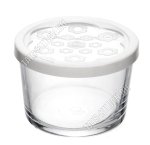 BASIC Баночка 0,22л с белой пласт.крышкой б/уп