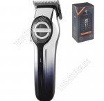 Машинка д/стрижки (аккум) 5Вт,4насад (3-13мм),лезвия сталь, черный/белый (24)