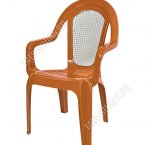 Коричневый/белый Кресло 