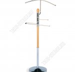 Вешалка костюмная h111см дерево,основан.металл d28мм,переклад.п/пиджак 45см,д/брюк-41см,д/ремней,галстук 12см,мет.труба d32мм