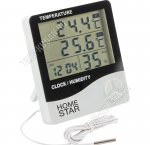 Термометр-гигрометр 3 показателя ,бат.1ААА (не компл)