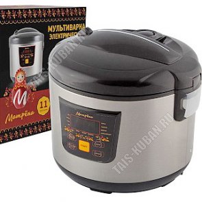 Мультиварка 900Вт 5л, 11 программ,чаша а/п покрыт,подд.темп, авт.откл,LСD дисп, разогрев, отложен.старт, нерж.сталь(6) 
