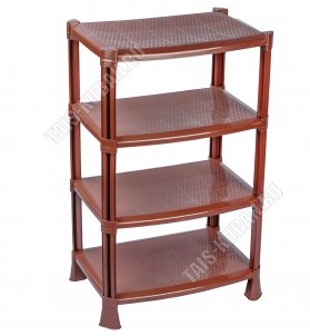 Этажерка д/обуви 4-х секц, мокко (51х35 h83см) (4) 