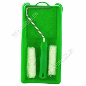 Валик и Малярный н-р д/работ по дереву 2пр (кювета 150х290мм и мини-валик 110мм,мехов.12мм) 