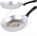 Сковорода d22см h6см,утолщен.дно,бакелит.руч,стенки 4,5мм,дно 6мм (10)