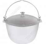 Казан походный 12л конический,металл крышка (3)