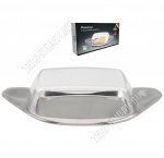 Масленка (нержавеющая сталь) 22х11см h10,5см с крышкой (12)