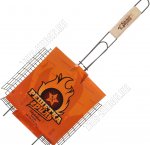 Решетка глубокая 26х23,5х6см, деревяная ручка  (20)