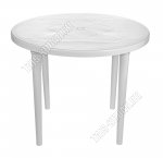 Белый Стол круг (d91 h71см) (45)