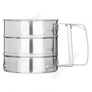 Сито-кружка д/муки d10см 375мл,нерж (12)