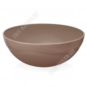 Салатник-пиала 1,7л (d21 h8см) коричн (40) 