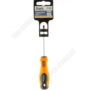 Отвертка Standart шлицевая SL3х75мм, магн.наконеч.,сталь CrV 