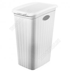 Корзина д/белья 36л с крыш. 