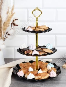 Фруктовница 3-х яр, кругл (d22/18/15 h30см) 