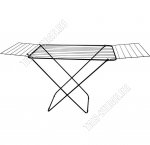 Сушилка д/белья, раб.поверх 18м (h80 116х53см) черная 