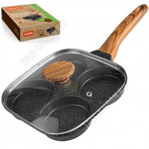 Nordic Stone Сковорода-оладница квадратная 19х19см на 4 ячейки (12) 