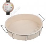 Форма д/пирога круглая (d25 h6см) на металлической подставке (3)