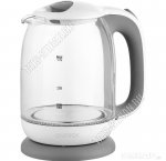 Чайник стекло 1,7л 2200Вт диск,подсвет,автооткл,защ.от перегр БЕЛ/СЕР (6) 