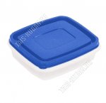 Контейнер синий/прозр, прям 0,6л (15,5х13,5 h4,5см) (138)