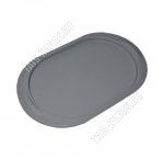 Поднос овал (48х29см) серый (20)