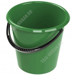 Ведро круг 15л (d36 h31см) зелен. (10) 