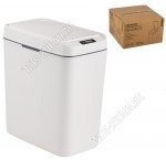 Ведро сенсорн. д/мусора 15л (27х16 h31см), белый (6) Energy