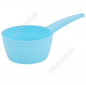 Ковш круглый 1,0л голубой 