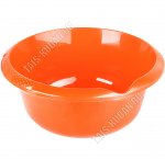 Миска круг 5,0л носик д/слива оранж (d27 h14см) (25)