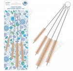 Ершик д/бутылок н-р 4шт d3 L20см